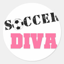 Fútbol de la diva etiqueta