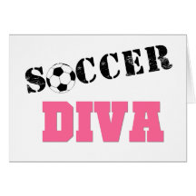 Fútbol de la diva felicitación