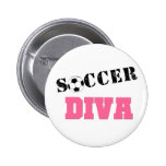 Fútbol de la diva pin