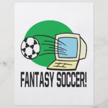 Fútbol de la fantasía tarjetas publicitarias