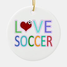 FÚTBOL DEL AMOR ORNAMENTOS DE NAVIDAD