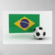 Fútbol del Brasil Poster