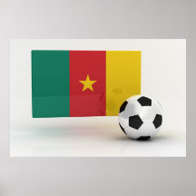 Fútbol del Camerún Poster