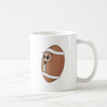 Fútbol del dibujo animado tazas de café
