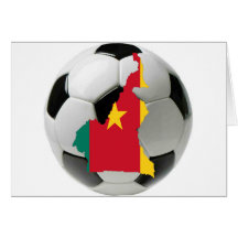Fútbol del fútbol del Camerún Tarjetón