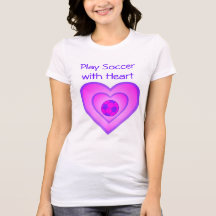 ¡Fútbol del juego con el corazón! Camisetas