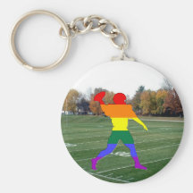 Fútbol del orgullo llavero