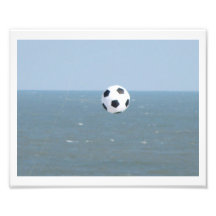 Fútbol del vuelo arte fotográfico