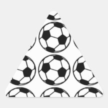 Fútbol - diseño del fútbol calcomanía de trianguladas