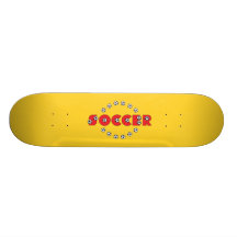 Fútbol en rojo tablas de skate