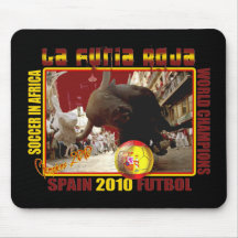 Fútbol Futbol de Bull del español de Furia Roja de Alfombrilla De Raton