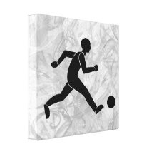 Fútbol/fútbol Impresión En Lienzo Estirada