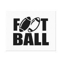 Fútbol Impresión En Lienzo Estirada