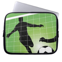 Fútbol - juego de pelota del fútbol funda computadora