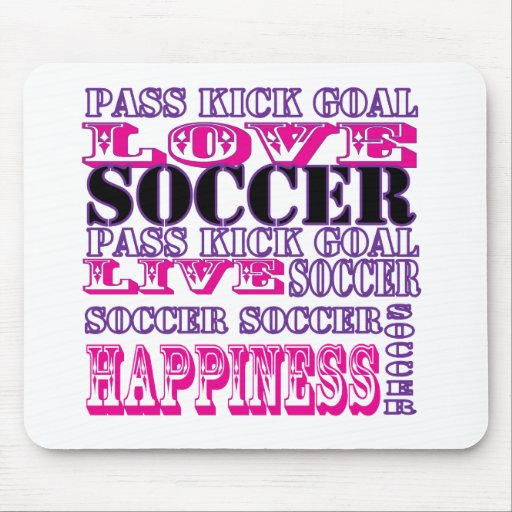 Fútbol lindo Mousepad del amor Tapetes De Ratones