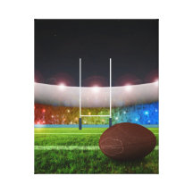 Fútbol Impresión En Lienzo Estirada