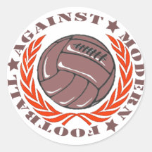 Fútbol moderno de Agaisnt Pegatina Redonda