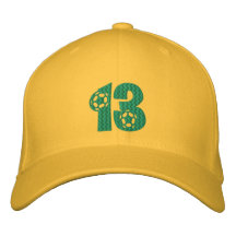 Fútbol - número del fútbol fútbol de 13 mundiales gorras bordadas