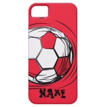 Fútbol personalizado iPhone 5 Case-Mate protectores