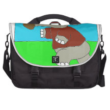 Fútbol Runningback del elefante Bolsa Para Ordenador