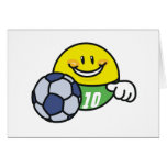 Fútbol sonriente tarjetón