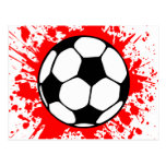 fútbol splat. postales