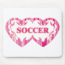 Fútbol tribal de los pares del corazón alfombrilla de ratones