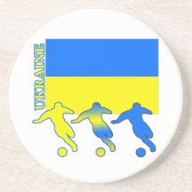Fútbol Ucrania Posavasos Diseño