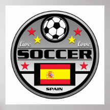 Fútbol vivo España del amor Posters