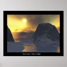 Futuros de la tierra - impresión de la luz del sol posters