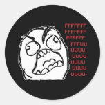 Fuuuu del fuuu del individuo de la rabia etiquetas  