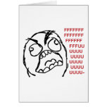 Fuuuu del fuuu del individuo de la rabia tarjetas