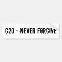 G20 PEGATINA DE PARACHOQUE