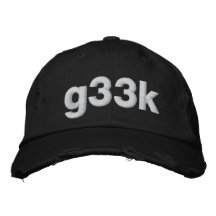 g33k gorra de béisbol