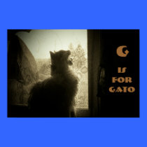 G está para Gato posters