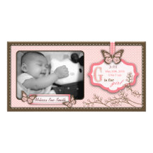 G está para la tarjeta de la foto del chica tarjetas fotográficas personalizadas