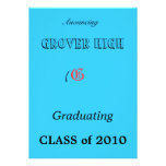 G, GROVER ALTO, CLASE de 2010, (, Anouncing, GR… Anuncios Personalizados