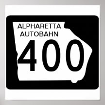 GA 400" Autobahn de Alpharetta " Impresiones