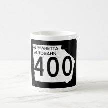 GA 400" Autobahn de Alpharetta " Tazas De Café
