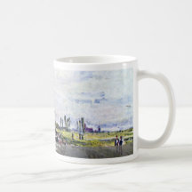 Gabarras en el Santo-Mammès por Sisley Alfred Taza De Café