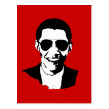 Gafas de sol de Barack Obama Tarjeta Postal