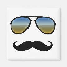 Gafas de sol retras divertidas con el bigote imanes para frigoríficos