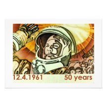 Gagarin 2 personalisierte ankündigungskarten