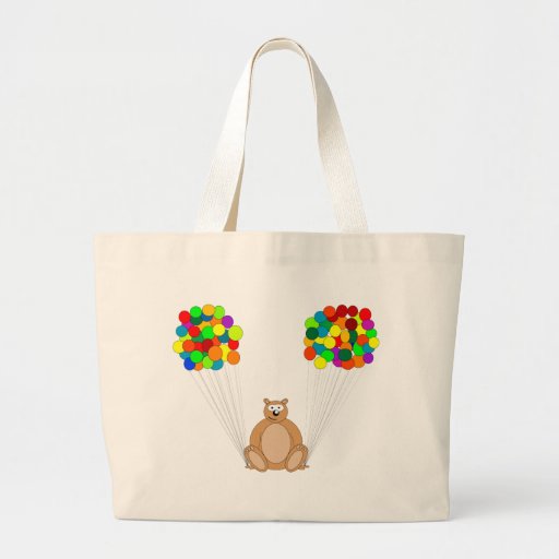 Galán el oso con los globos bolsa