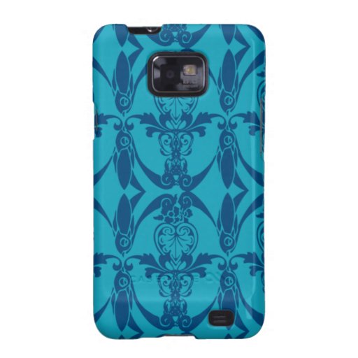 Galaxia azul de Samsung del modelo del damasco Samsung Galaxy SII Fundas