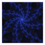 Galaxia azul - diseño del fractal fotos