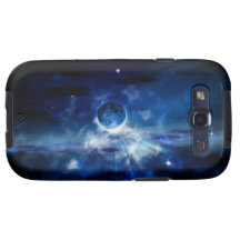 Galaxia de la luna galaxy s3 funda