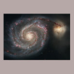 Galaxia de Whirlpool (M51) y galaxia del compañero posters