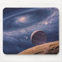 Galaxia del anillo alfombrillas de ratón