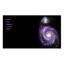 Galaxia espiral clásica plantillas de tarjeta de negocio